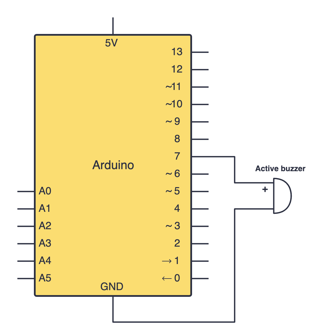Active buzzer schematic