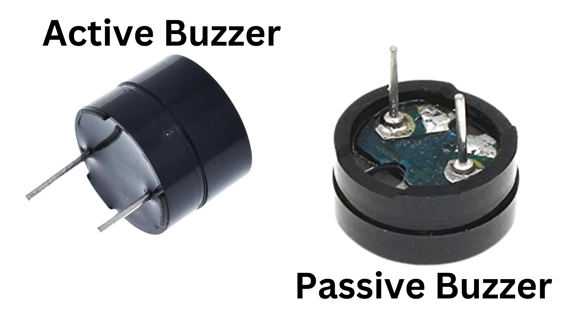 Active vs passive buzzers