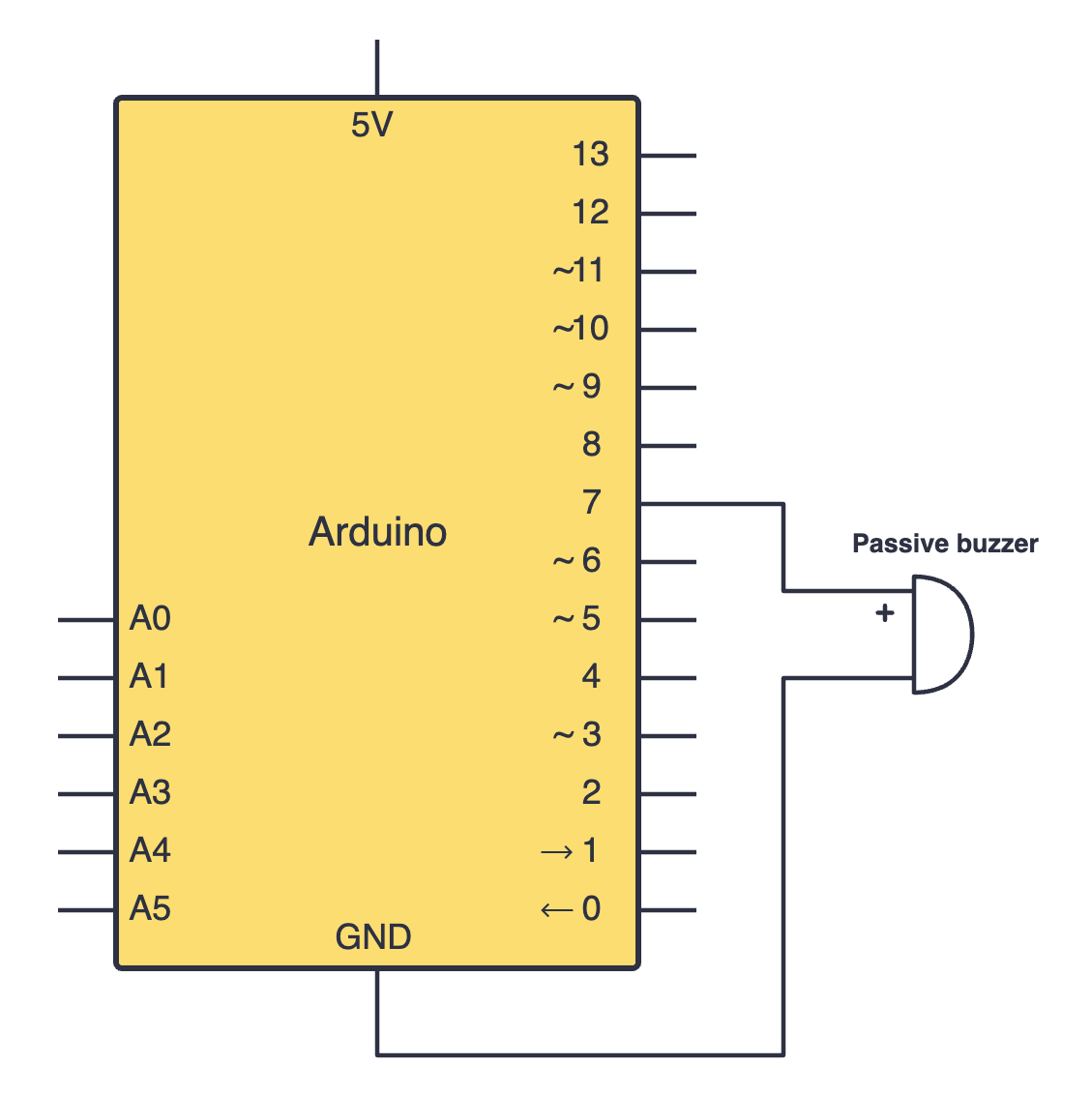 Passive buzzer schematic
