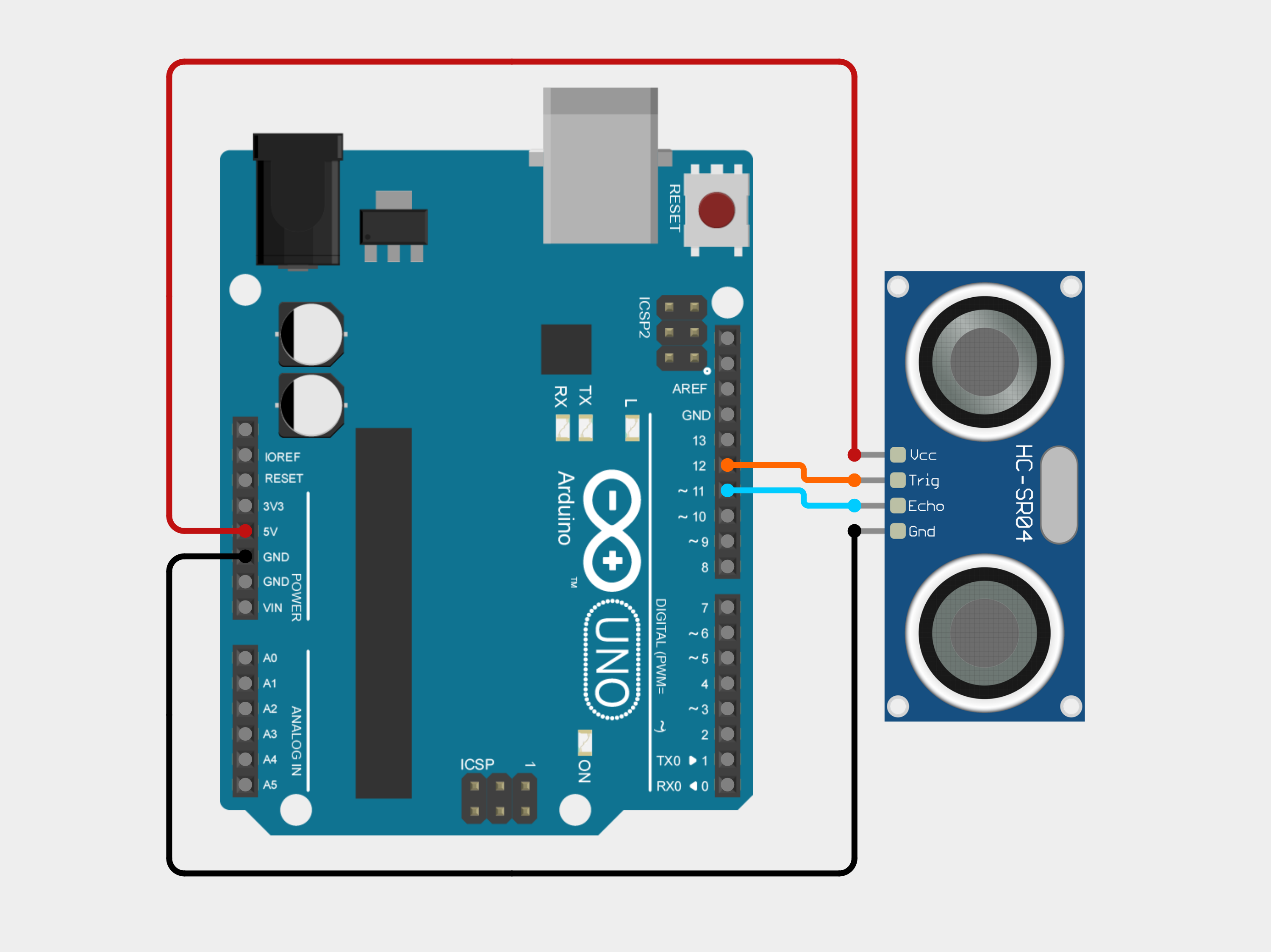 Ultrasonic sensor wiring diagram